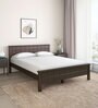 Cipher Solid Wood Queen Size Bed in Espresso Finish