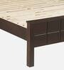 Cipher Solid Wood Queen Size Bed in Espresso Finish