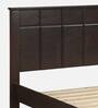 Cipher Solid Wood Queen Size Bed in Espresso Finish