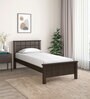 Cipher Solid Wood Single Bed in Espresso Finish
