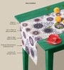 Circle & Hearts  Multicolor (84 x 12) Cotton Canvas Table Runner