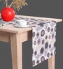 Circle & Hearts  Multicolor (84 x 12) Cotton Canvas Table Runner