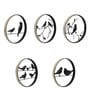 Circle Bird Multicolour Iron Wall Art