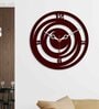 Circle Loops Shape Brown
Wood & Mdf Wall Clock