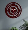 Circle Loops Shape Brown
Wood & Mdf Wall Clock
