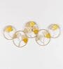 Circles Gold& Yellow Iron Wall Art