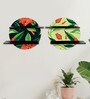 Circular Printed Engineered Wood Wall Shelf