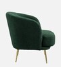 Cititum Boucle Fabric Barrel Chair In Green Colour