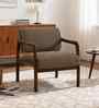Citrus Boucle Fabric Arm Chair In Brown Colour