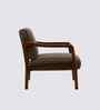 Citrus Boucle Fabric Arm Chair In Brown Colour