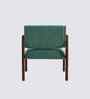 Citrus Boucle Fabric Arm Chair In Green Colour