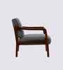Citrus Boucle Fabric Arm Chair In Grey Colour
