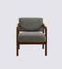 Citrus Boucle Fabric Arm Chair In Grey Colour