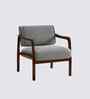 Citrus Boucle Fabric Arm Chair In Grey Colour