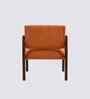 Citrus Boucle Fabric Arm Chair In Orange Colour