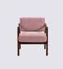 Citrus Boucle Fabric Arm Chair In Pink Colour