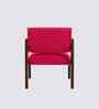 Citrus Boucle Fabric Arm Chair In Red Colour