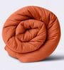 Orange Polyester 220 AC Room Single Bed Comforter