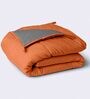 Orange Polyester 220 AC Room Single Bed Comforter