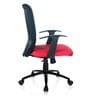 Cityboss Medium Back Ergonomic Chair in Red & Black Colour