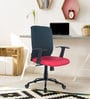 Cityboss Medium Back Ergonomic Chair in Red & Black Colour