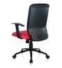 Cityboss Medium Back Ergonomic Chair in Red & Black Colour
