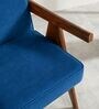 Civic Arm Chair In Blue Velvet Colour