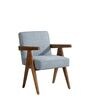 Civic Arm Chair In Grey Colour