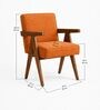 Civic Arm Chair In Orange Colour