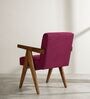 Civic Arm Chair In Plum Red Colour