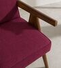 Civic Arm Chair In Plum Red Colour
