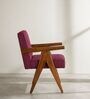 Civic Arm Chair In Plum Red Colour