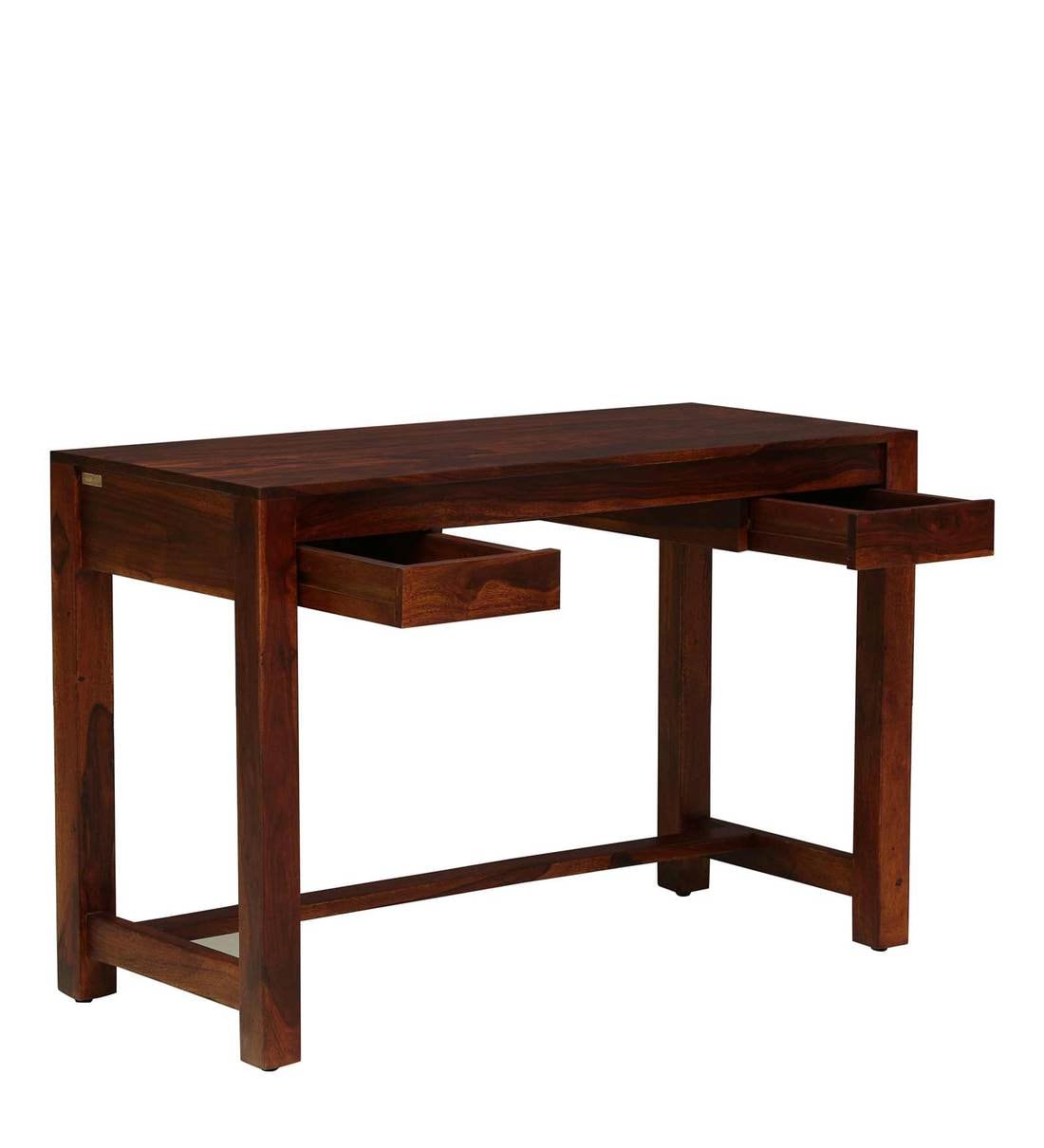 Buy Claire Solid Wood Study Table In Honey Oak Finish By Woodsworth