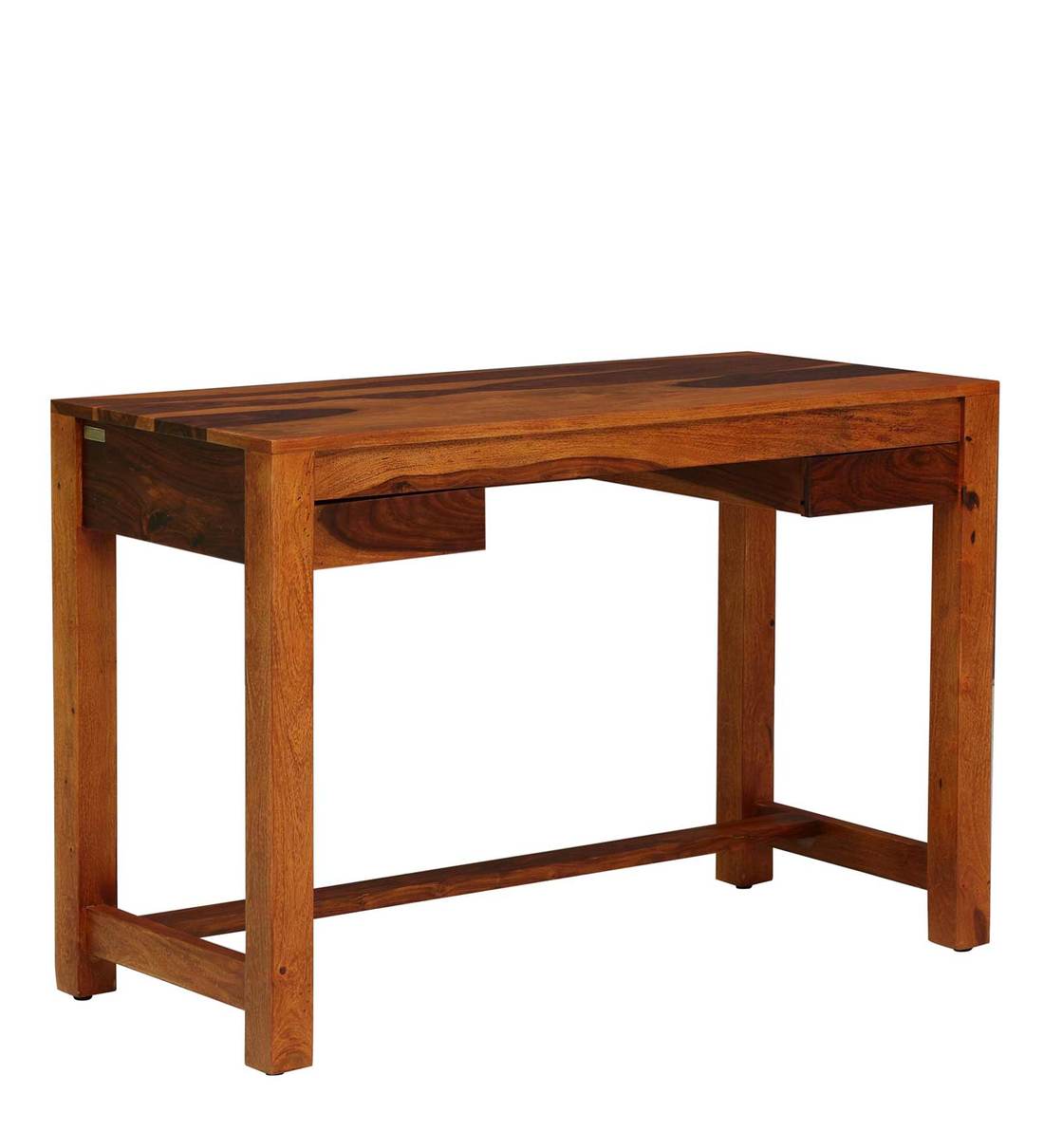 Buy Claire Solid Wood Study Table In Warm Walnut Finish By Woodsworth