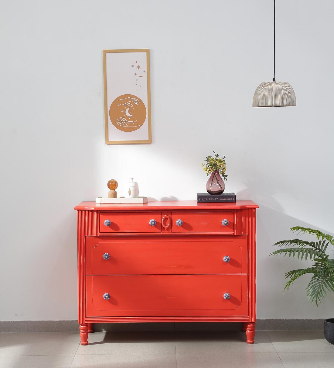 Buy Clara Chest of Drawers In Orange Finish at 38% OFF by Spaces