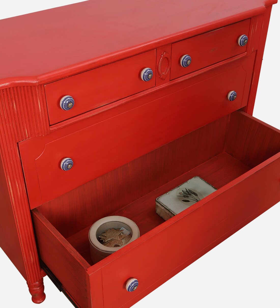 Buy Clara Chest of Drawers In Orange Finish at 38% OFF by Spaces