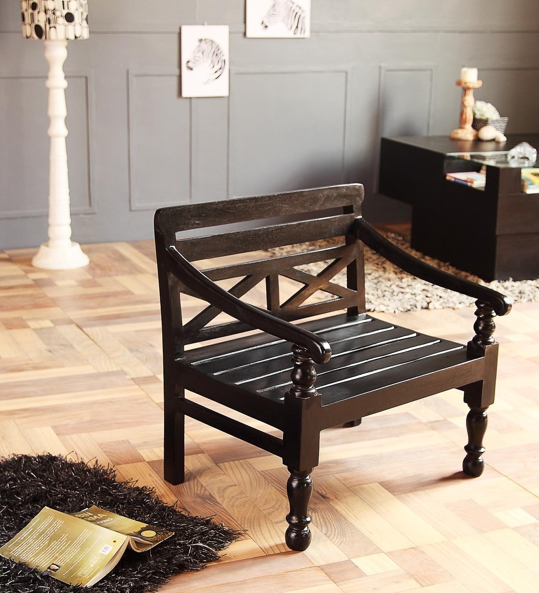 farmhouse table with fabric chairs