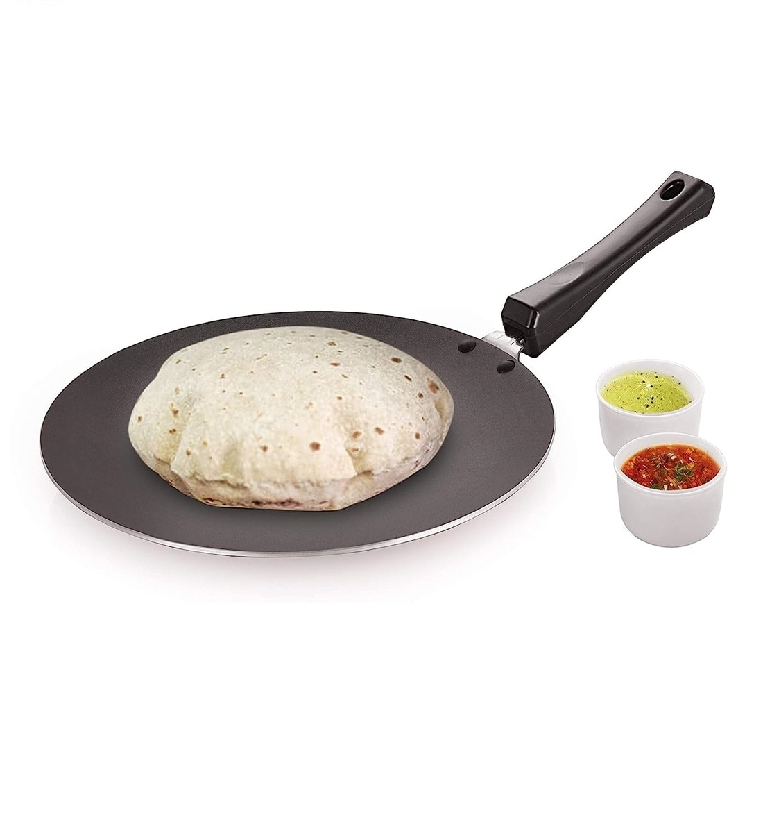 Buy Classic Aluminium Red Black Non-Stick Roti Tawa at 11% OFF