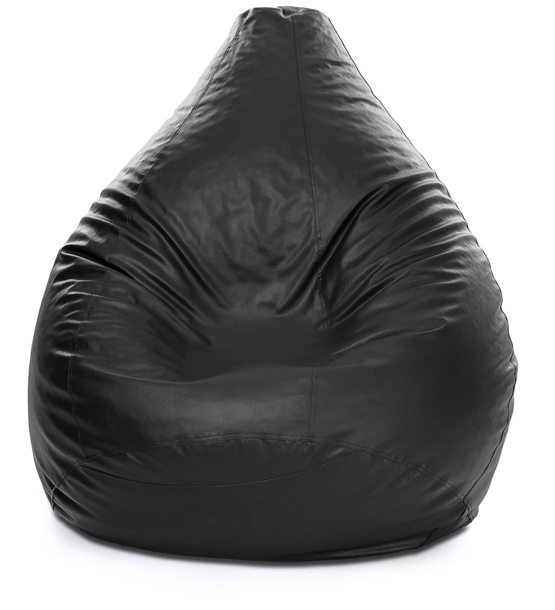 Buy Classic XXXL Bean Bag with Beans in Black Colour by Style HomeZ