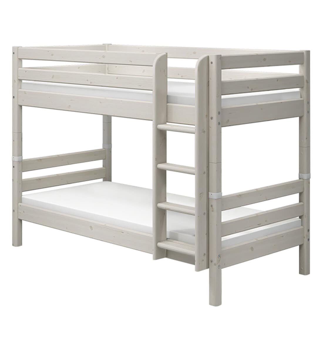 Buy Classic Solid Wood Bunk Bed in White Finish by Flexa Online - Bunk ...