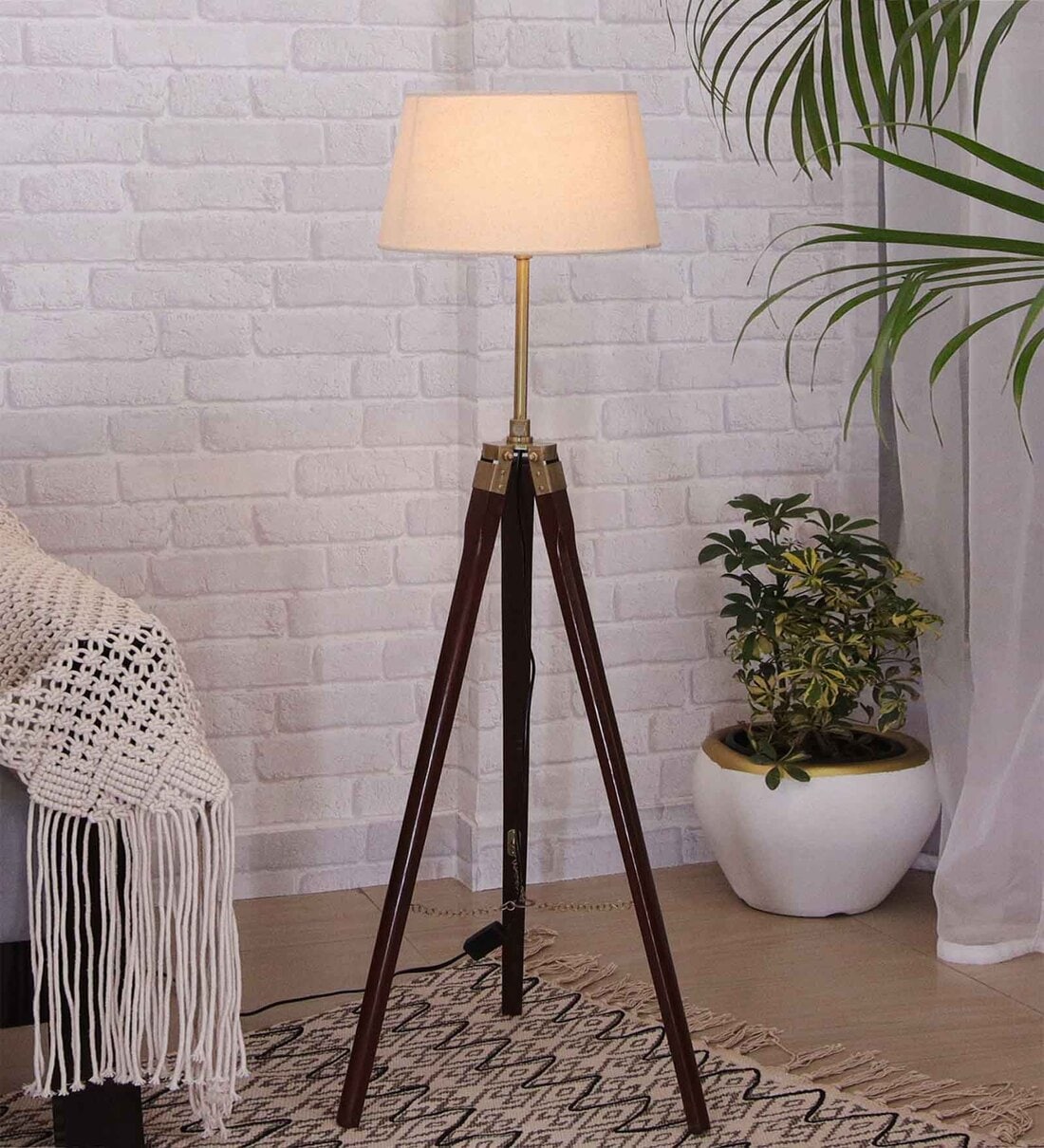 Price History of Tripod Floor Lamps Classic Wooden Floor Lamp