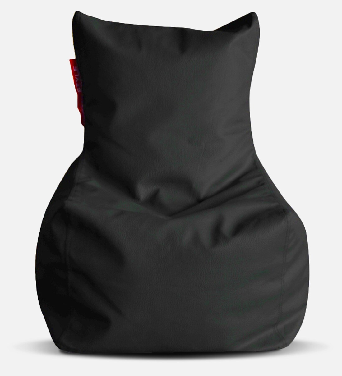 Buy Classic XL Bean Bag with Beans in Black Colour by Style HomeZ