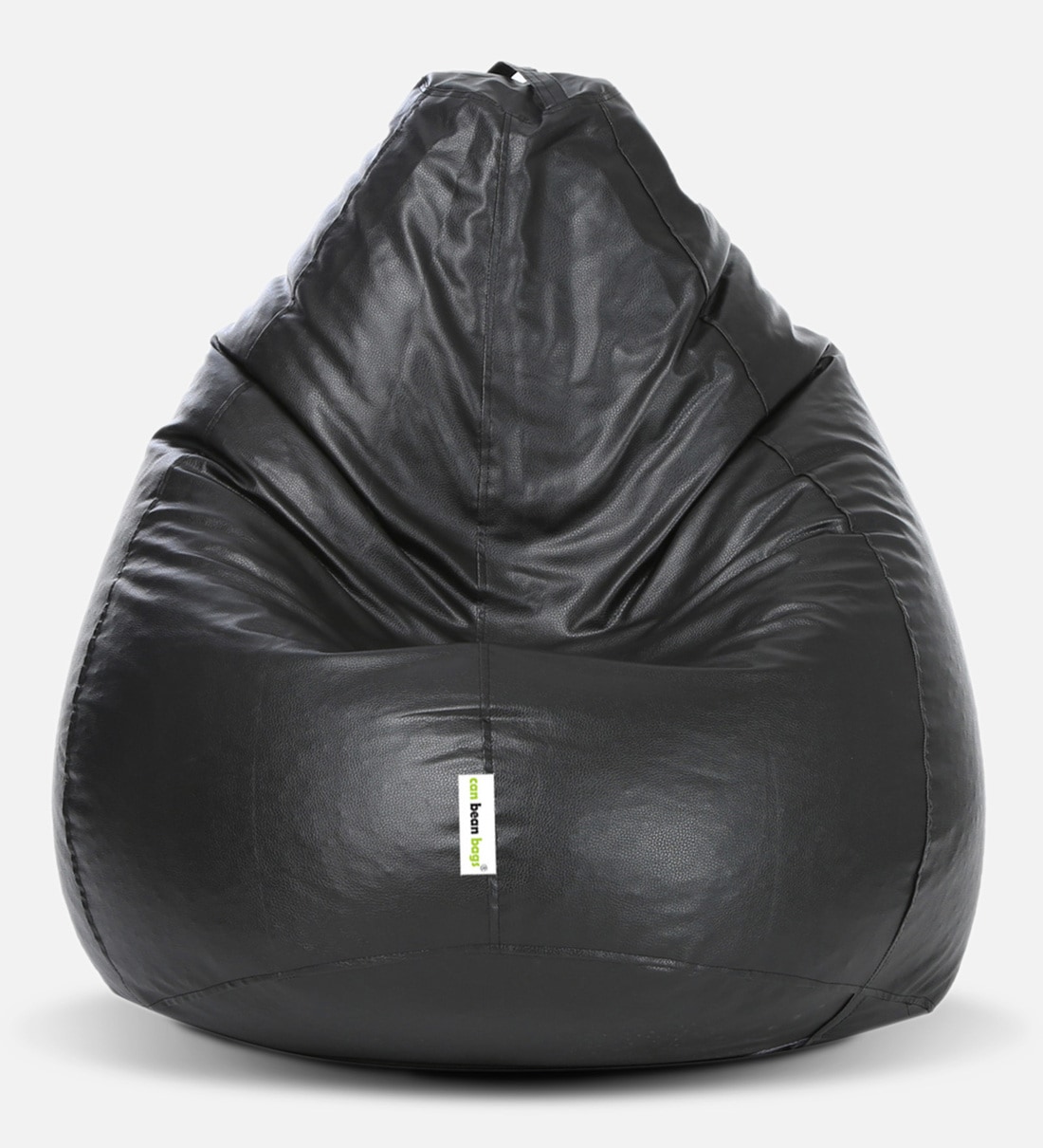 Buy Classic XXXL Bean Bag with Beans in Black Colour by Orka Online