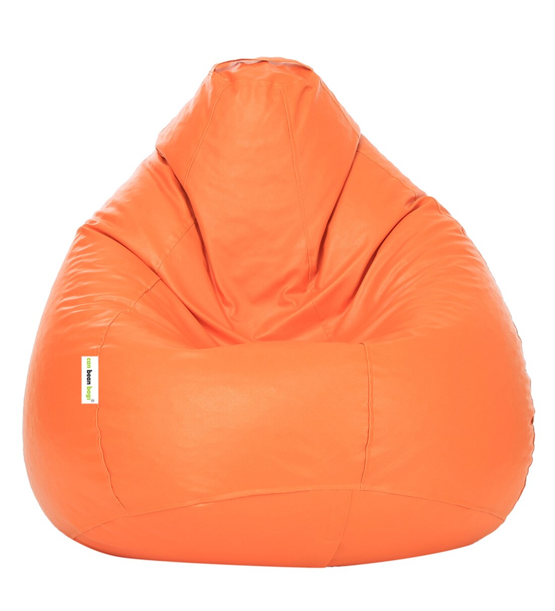 Buy Classic XXXL Bean Bag with Beans in Orange Colour by Orka Online