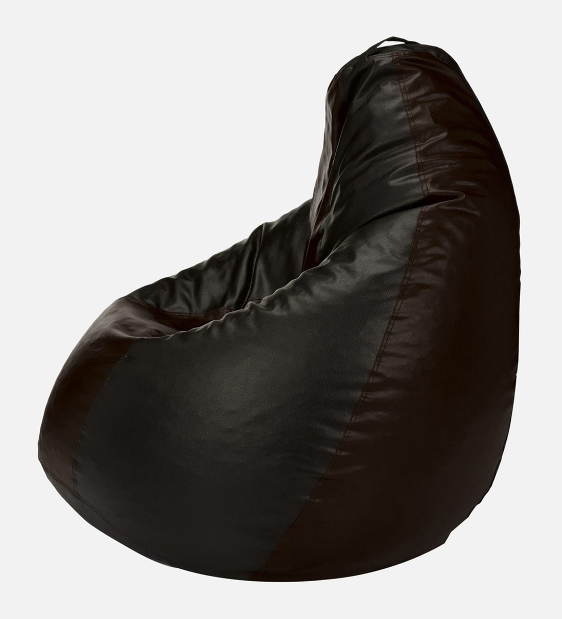 Buy Classic XXL Leatherette Bean Bag with Beans in Jet Black Colour at 35%  OFF by Sattva