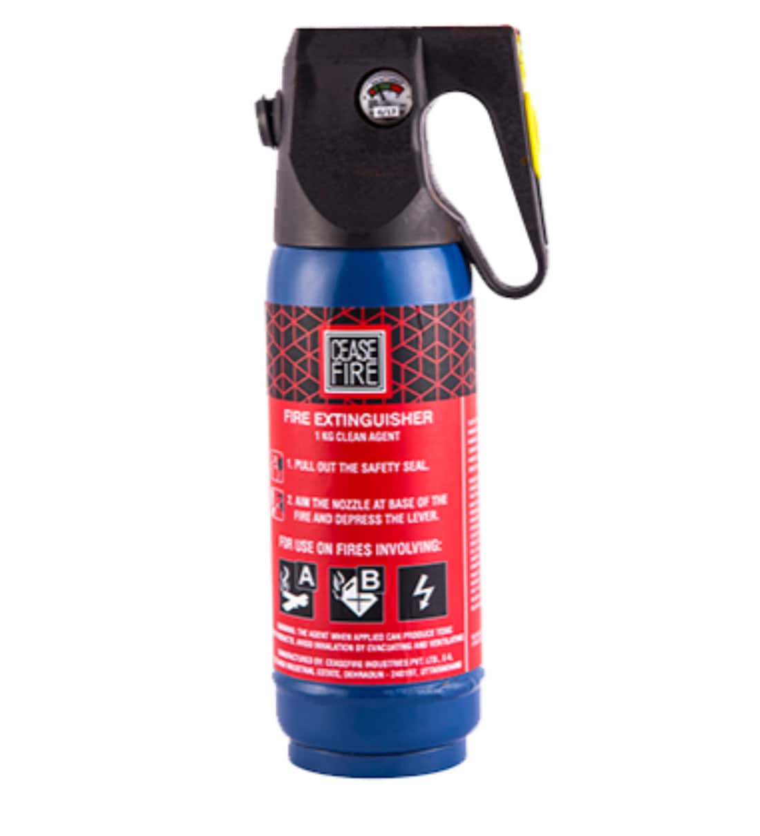 Buy Clean Agent HCFC123 1 Kg Home & Car Fire Extinguisher by Ceasefire