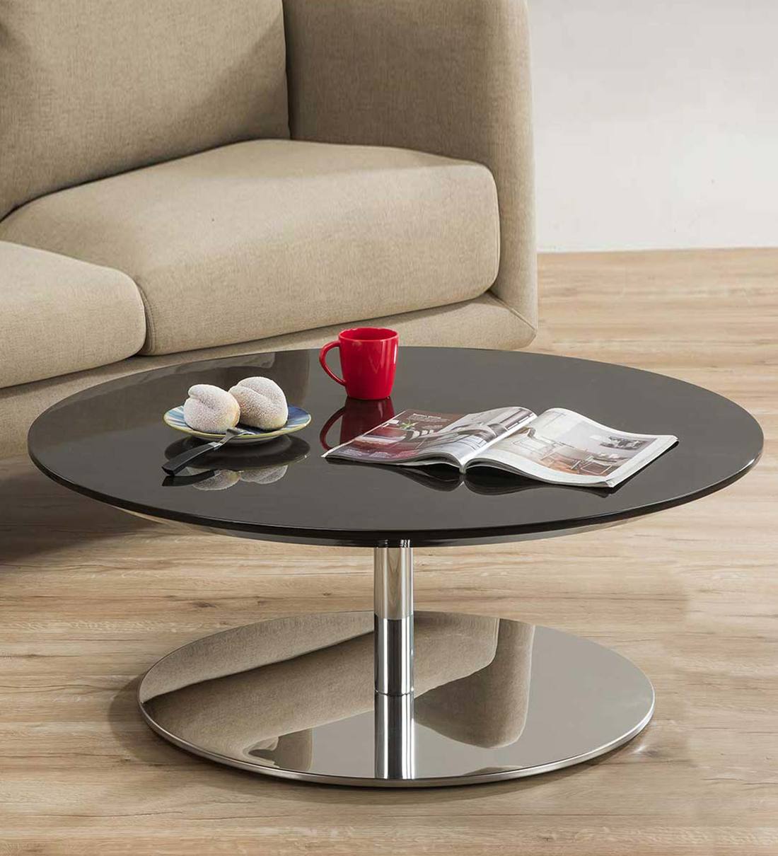 Buy Clover Coffee Table in Brown Colour by Durian Online Round Coffee Tables Tables
