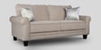 Claire Velvet 3 Seater Sofa in Beige Colour