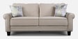 Claire Velvet 3 Seater Sofa in Beige Colour