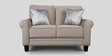 Claire Velvet 2 Seater Sofa in Beige Colour